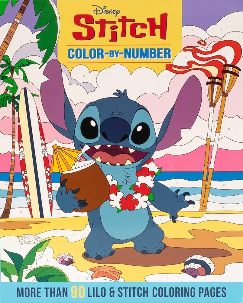 Disney Stitch Color By Number 9781667208015 Editors Of Thunder Bay Press Books Amazon