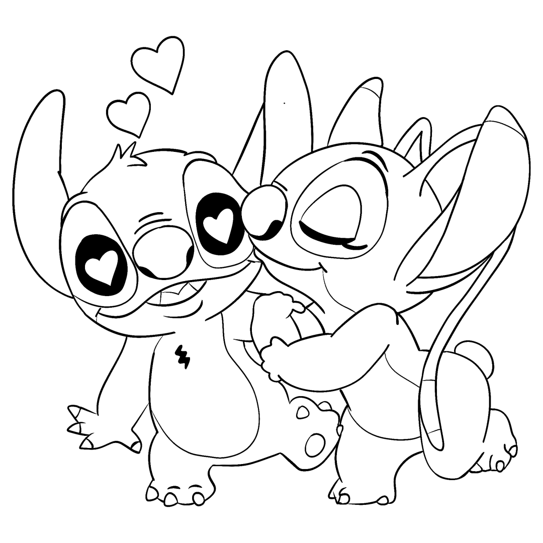 Frozen Valentine Coloring Pages