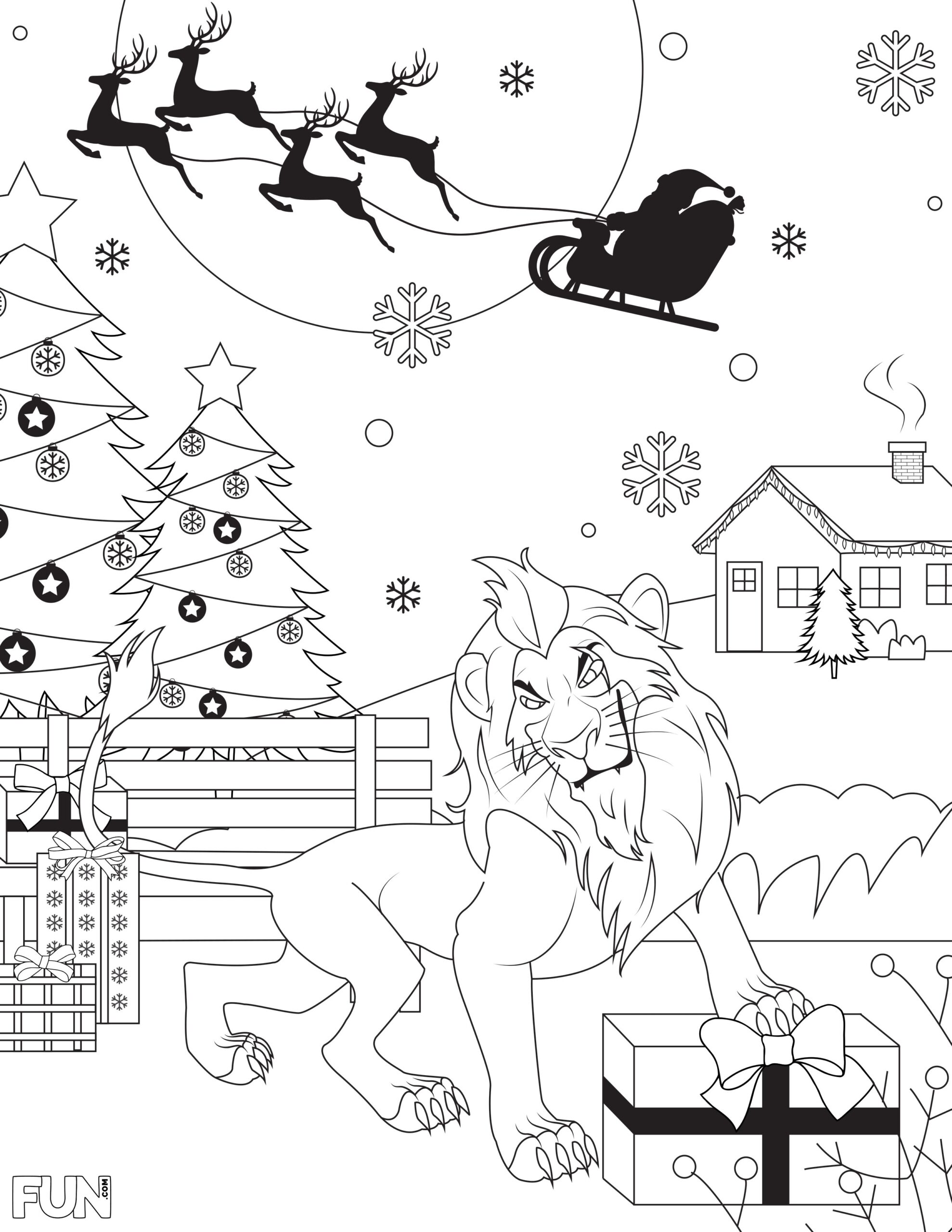 Disney Villains Christmas Coloring Pages Printables FUN Blog