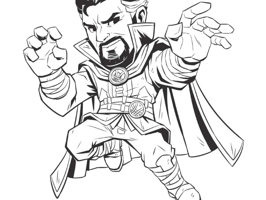 Doctor Strange Marvel Rivals Coloring Pages For Kids