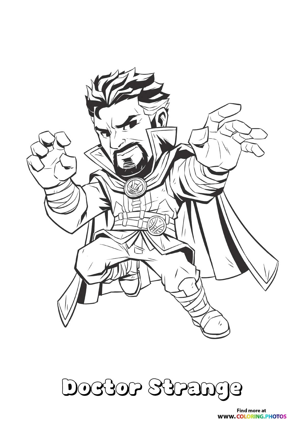 Doctor Strange Marvel Rivals Coloring Pages For Kids