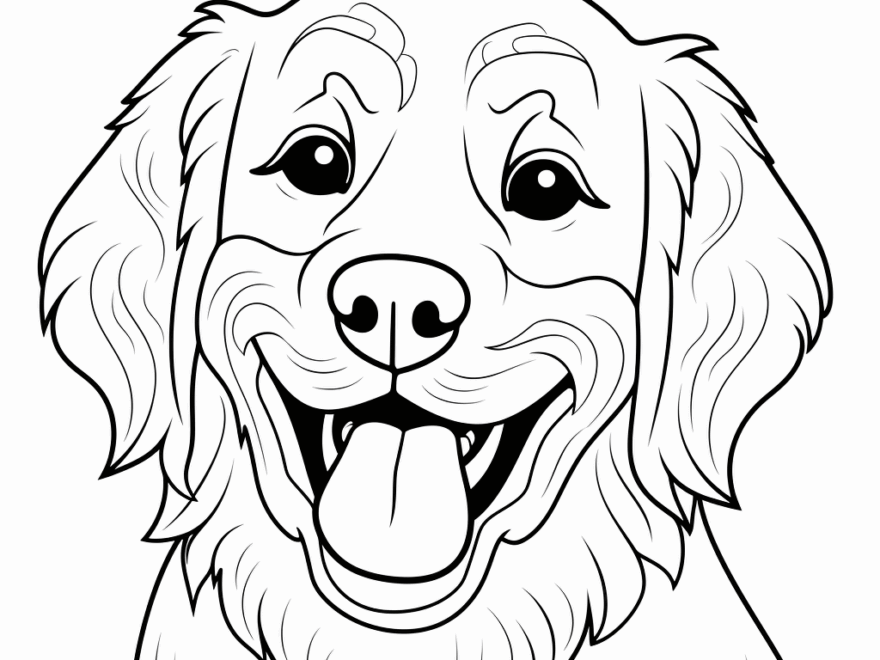 Dog Head Coloring Pages Free Printable