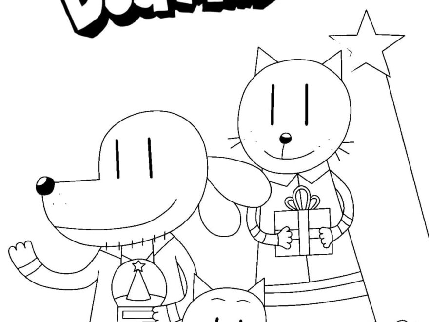 Dog Man Coloring Pages Free Coloring Pages
