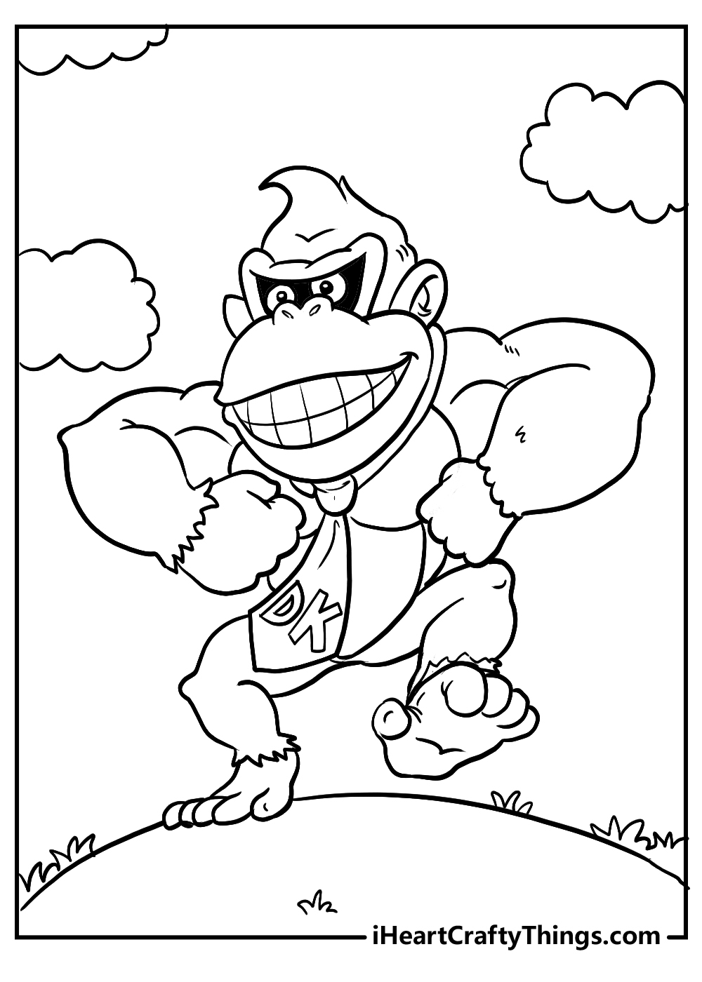 King Kong Coloring Pages Easy King Kong Coloring Pages Easy