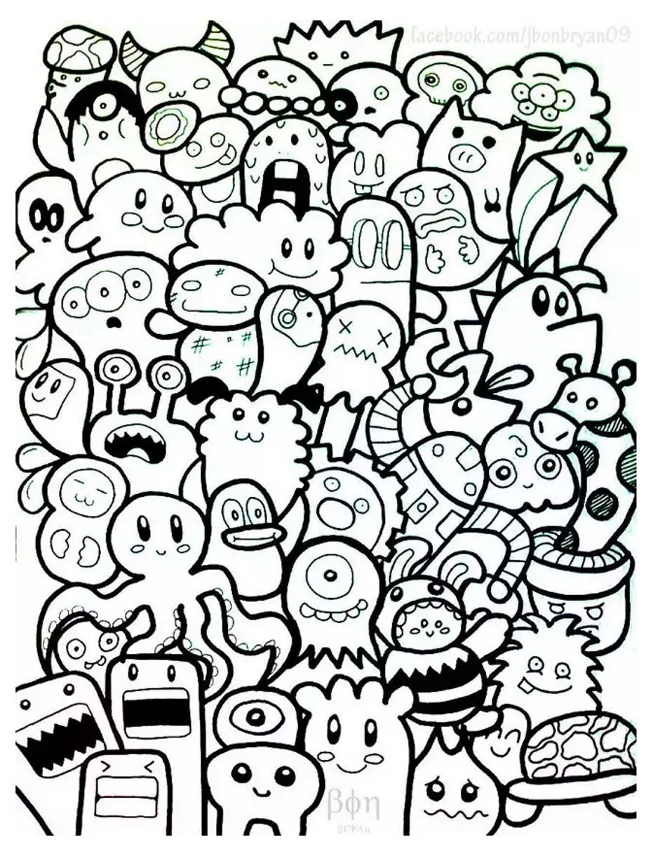 Doodle Art To Print For Free Doodle Art Coloring Pages For Kids Doodle Art To Print For Free Doodle Art Coloring Pages For Kids