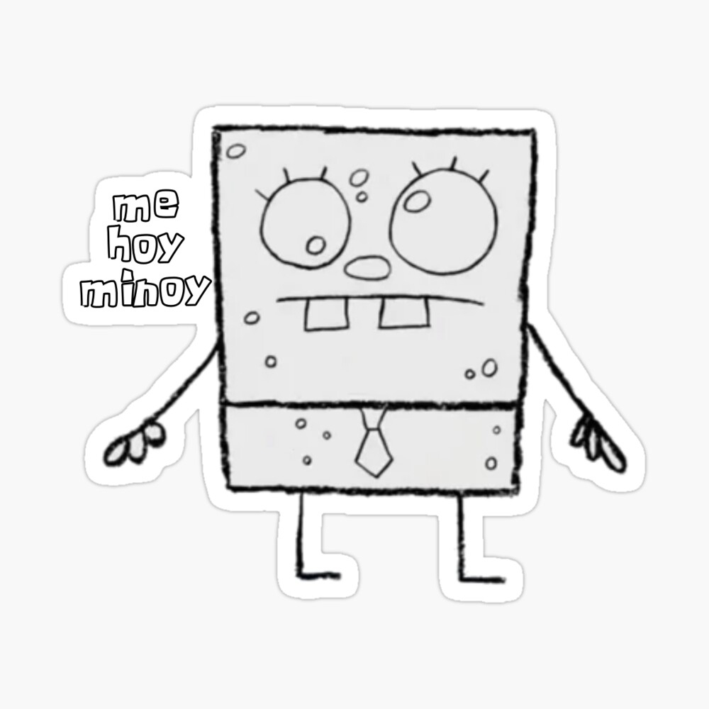 Doodlebob From Spongebob Sticker For Sale By Chicnleesh Redbubble