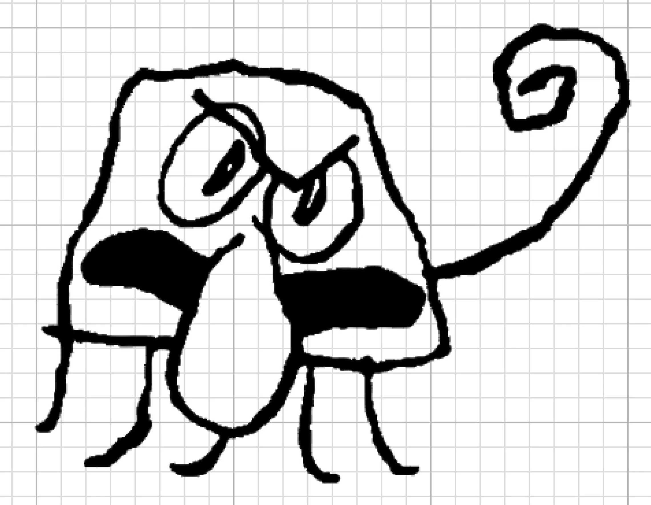 Doodlebob squidward Doodle Vinyl Decal Etsy