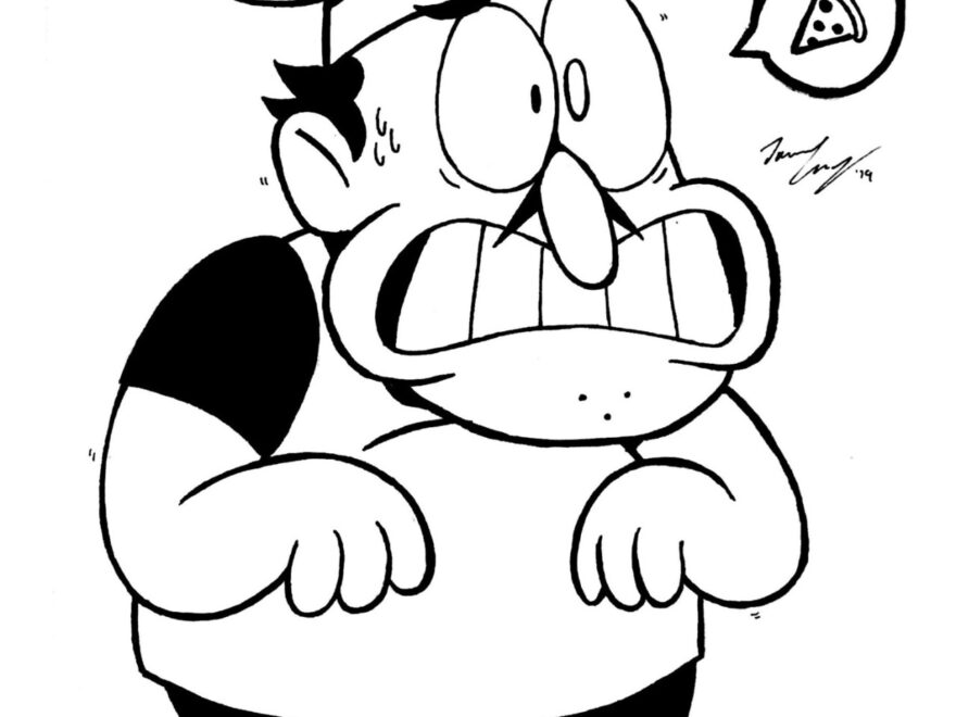 Doodles By Dan Day 23 Of Inktober Peppino From Pizza Tower