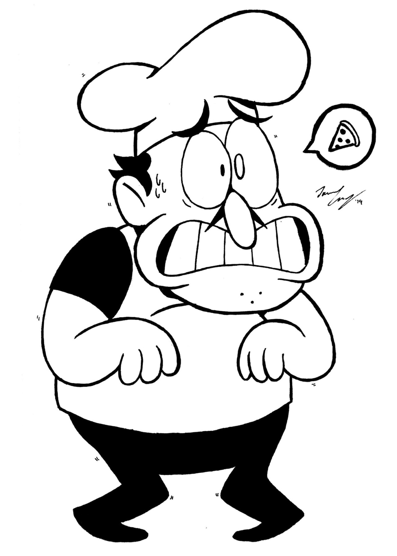 Doodles By Dan Day 23 Of Inktober Peppino From Pizza Tower Doodles By Dan Day 23 Of Inktober Peppino From Pizza Tower