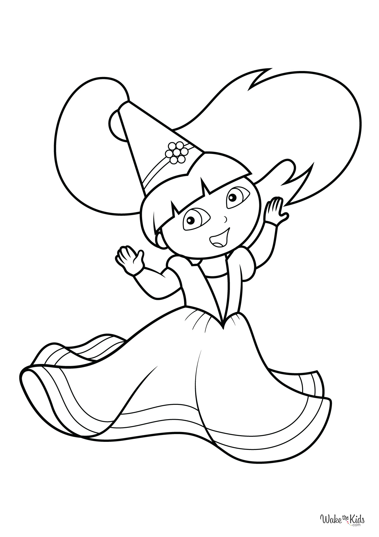 Dora The Explorer Coloring Pages Free Printable PDFs WakeTheKids Dora The Explorer Coloring Pages Free Printable PDFs WakeTheKids