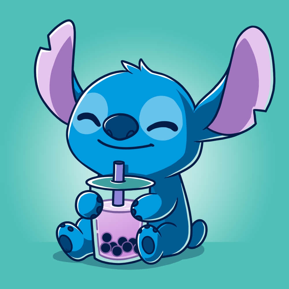 Stitch Boba Coloring Pages