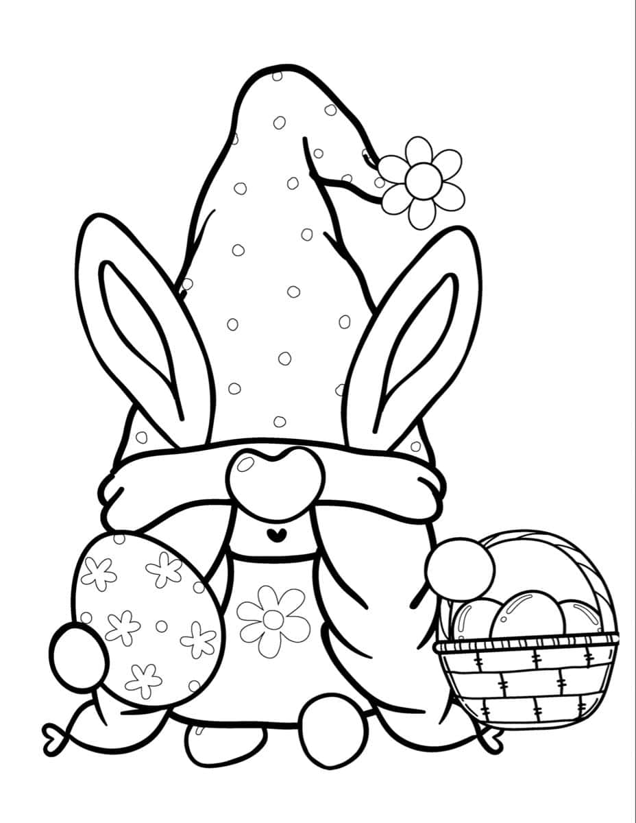 Download Dwarf Holding Egg Easter Coloring Picture Wallpapers Download Dwarf Holding Egg Easter Coloring Picture Wallpapers