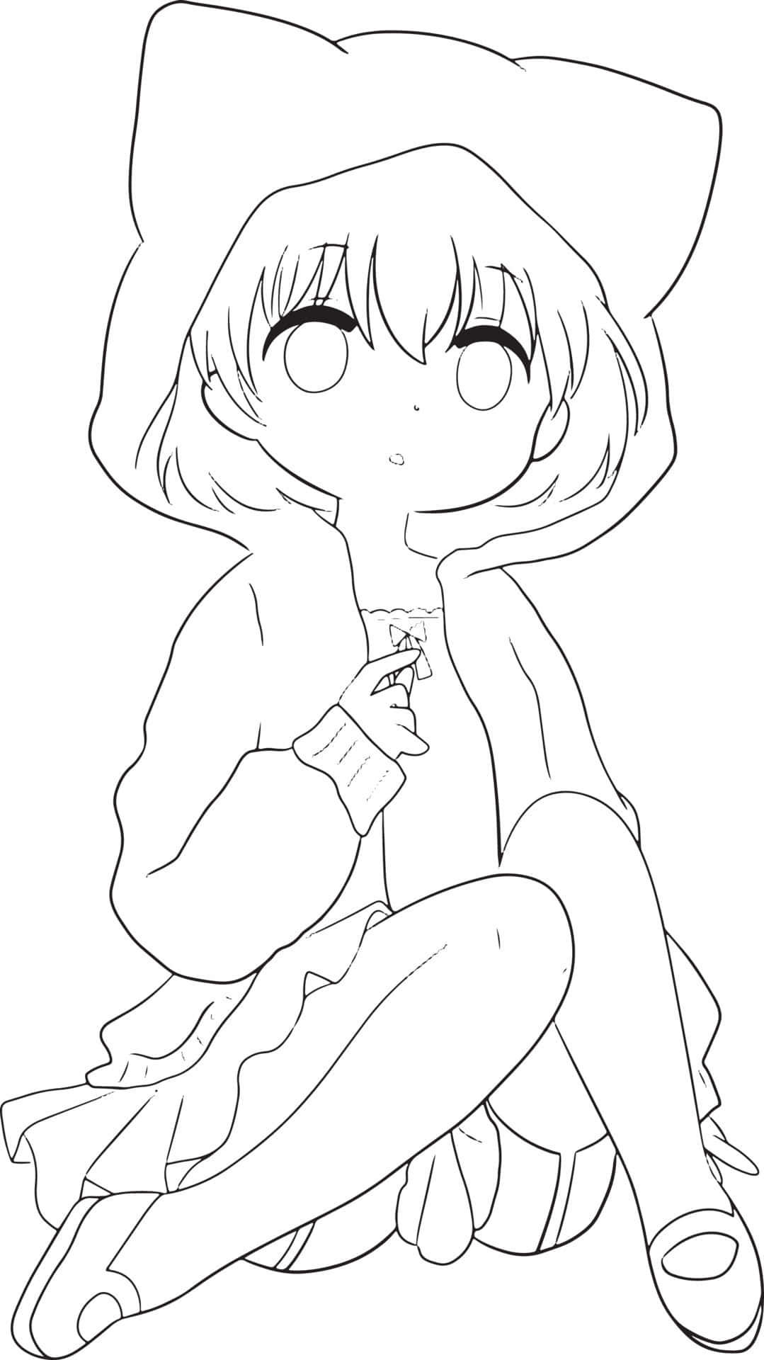 Simple Anime Coloring Pages Simple Anime Coloring Pages