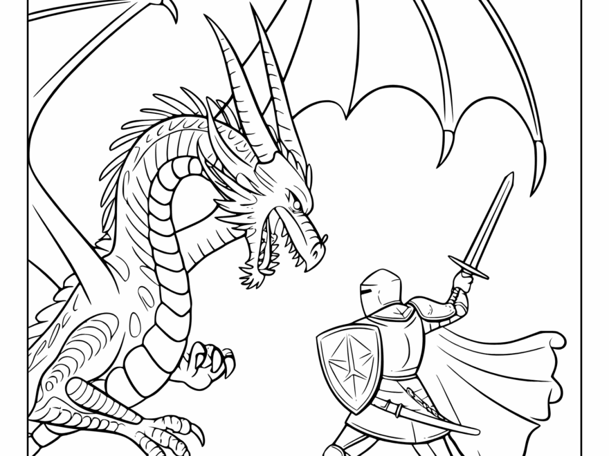 Dragon Coloring Pages 25 Free Printable PDF