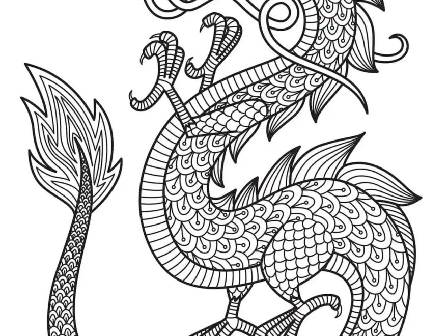 Dragon Coloring Pages Free Printables