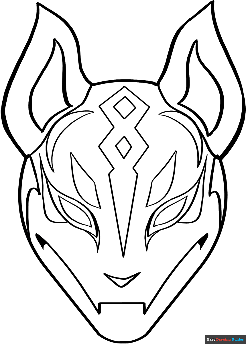 Drift Mask From Fortnite Coloring Page Easy Drawing Guides Drift Mask From Fortnite Coloring Page Easy Drawing Guides