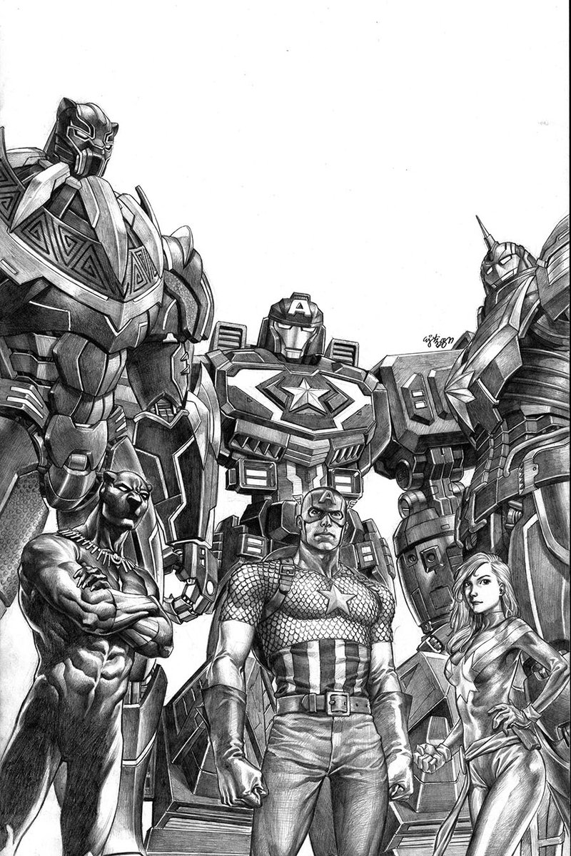E J Su Is On Bsky On X My New Variant Cover For Marvel s Avengers Mech Strike 1 Penciled On 11x17 Bristol Board And Digitally Colored avengers captainamerica blackpanther captainmarvel mech mecha robot E J Su Is On Bsky On X My New Variant Cover For Marvel s Avengers Mech Strike 1 Penciled On 11x17 Bristol Board And Digitally Colored avengers captainamerica blackpanther captainmarvel mech mecha robot