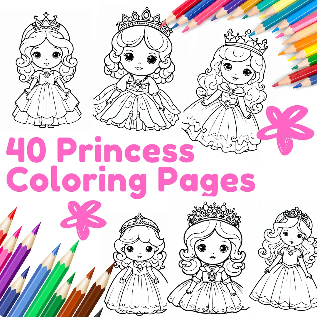 Easy Cute Little Princess Coloring Pages For Kids 40 Kawaii Coloring Pages Color Pages For Girls Coloring Pages For Kids Etsy Easy Cute Little Princess Coloring Pages For Kids 40 Kawaii Coloring Pages Color Pages For Girls Coloring Pages For Kids Etsy