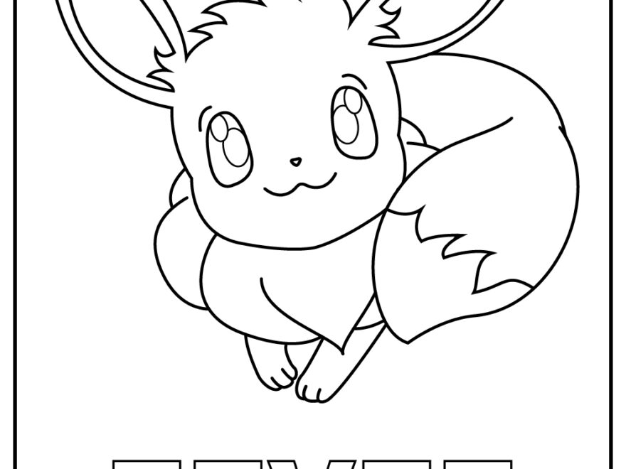 Eevee Pokemon Coloring Pages 100 Free Printables