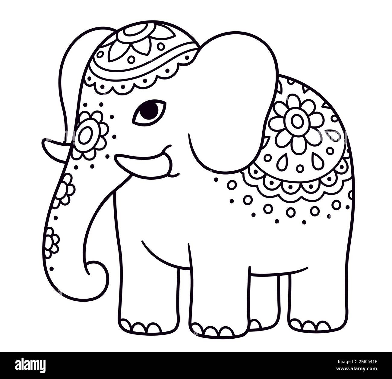 Elephant Cartoon Coloring Pages Hi res Stock Photography And Images Alamy