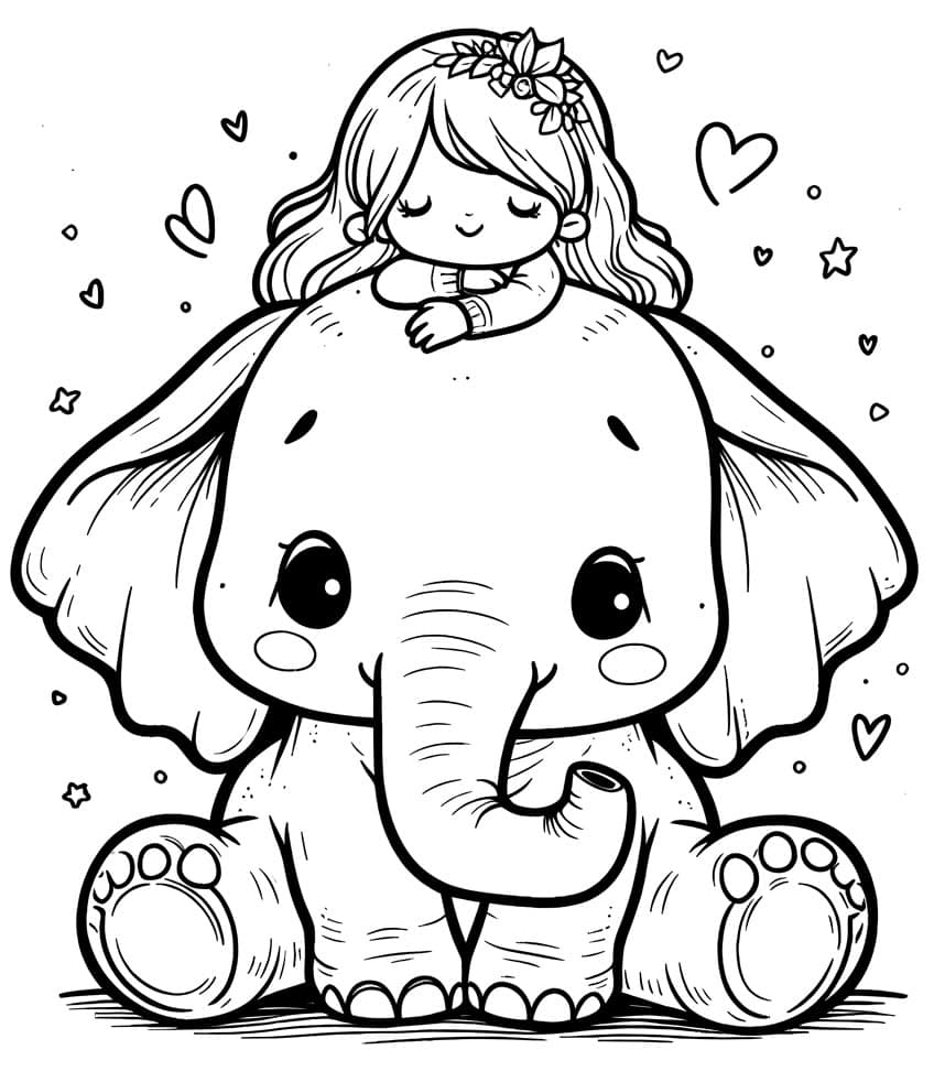 Elephant Trunk Up Coloring Pages Elephant Trunk Up Coloring Pages