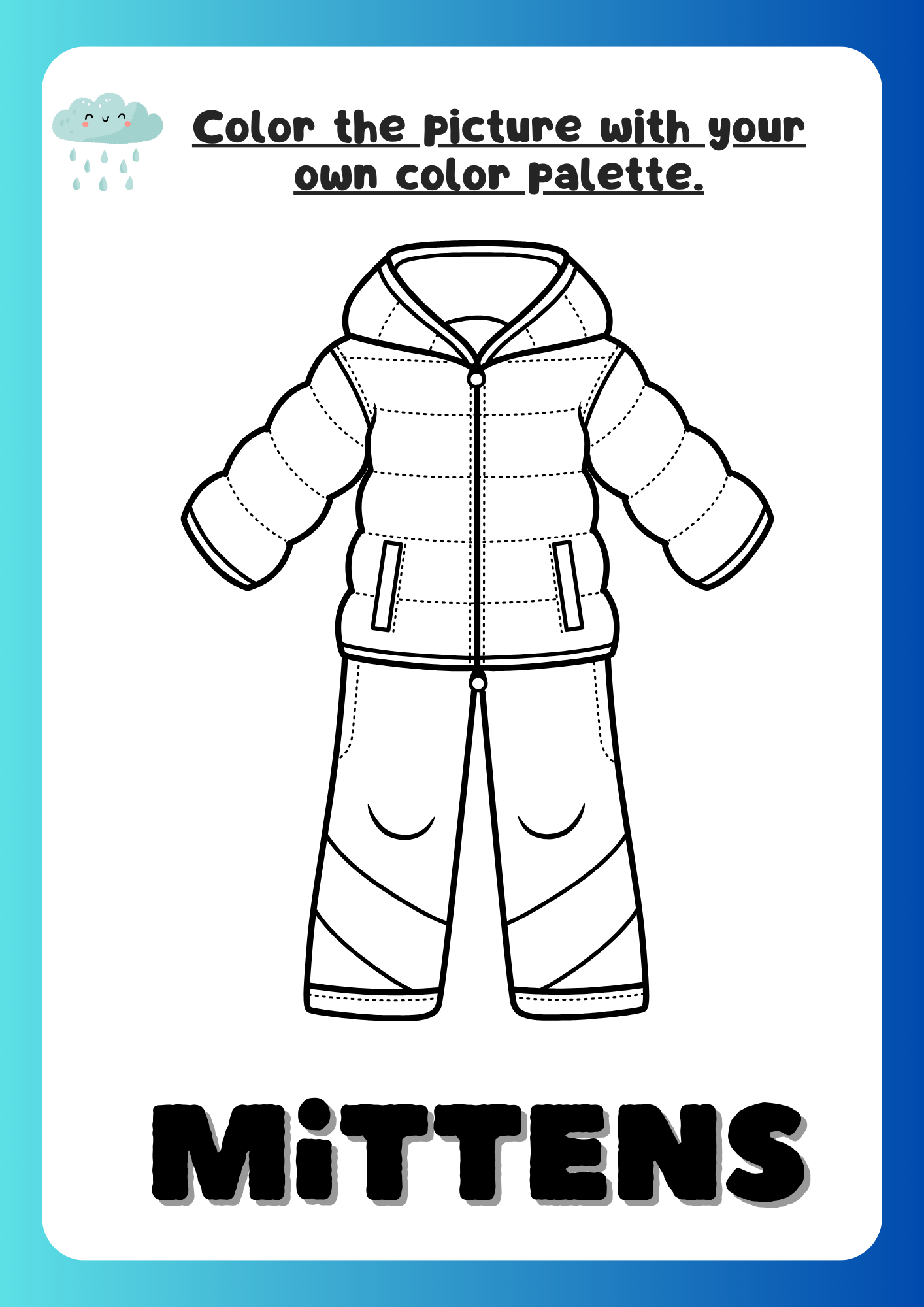 Embrace Winter s Winter Clothes Coloring Pages To Warm Your Heart Made By Teachers