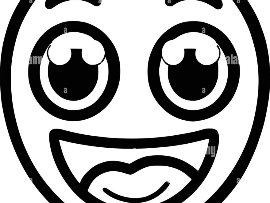 Emoji Faces Printable Coloring Pages Cut Out Stock Images Pictures Alamy