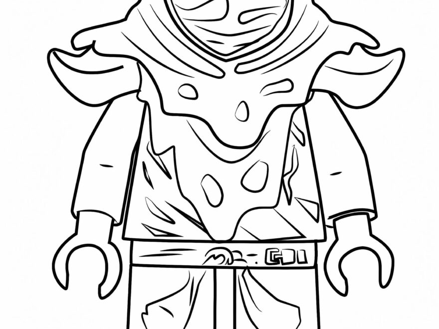 Evil Green Ninja From Ninjago Coloring Page