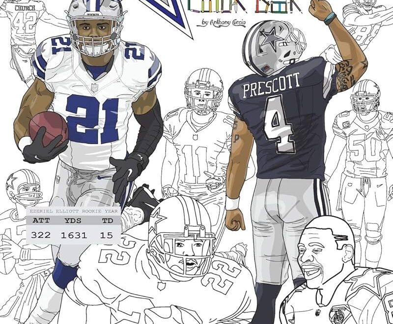 Ezekiel Elliott And The Dallas Cowboys Then And Now The Ultimate Football Coloring Activity And Stats Book For Adults And Kids Curcio Anthony 9781542675086 Amazon Books