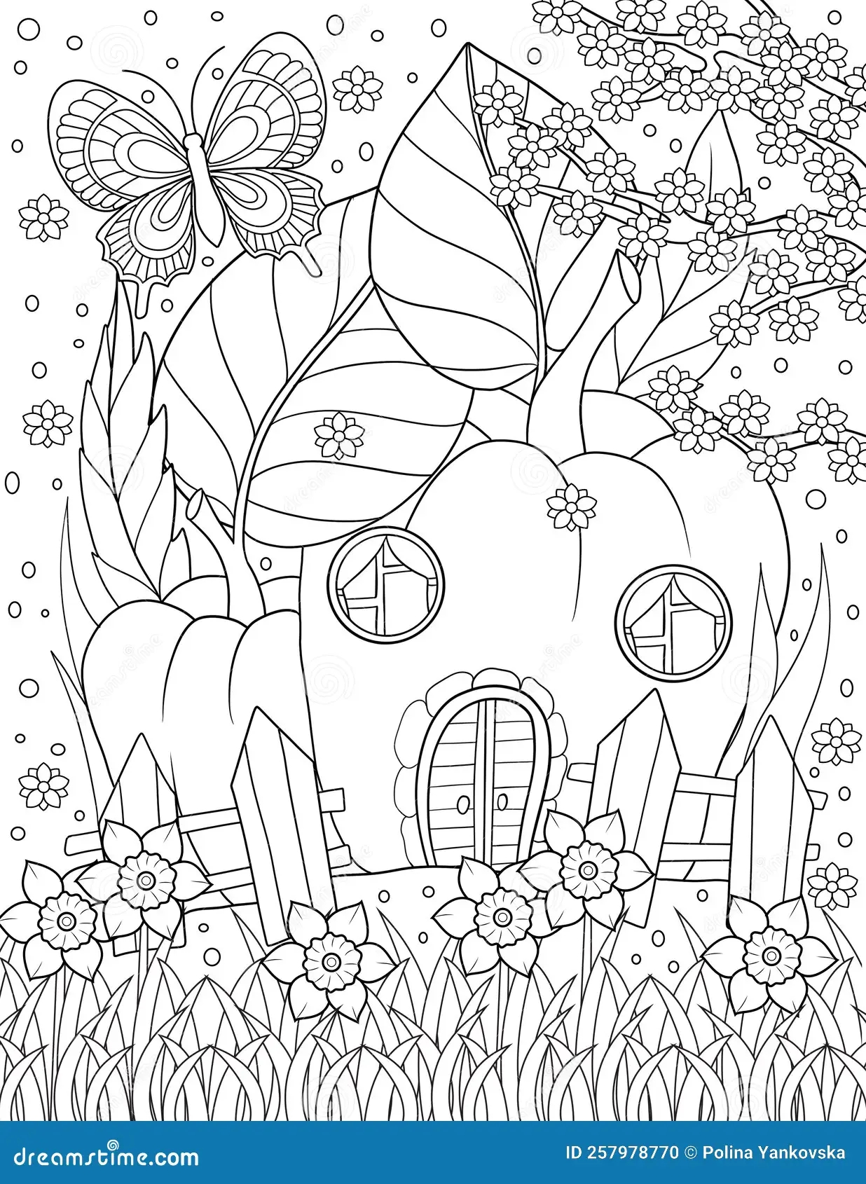 Fairy House Coloring Page For Adult Stock Illustration Illustration Of Line Circle 257978770 Fairy House Coloring Page For Adult Stock Illustration Illustration Of Line Circle 257978770