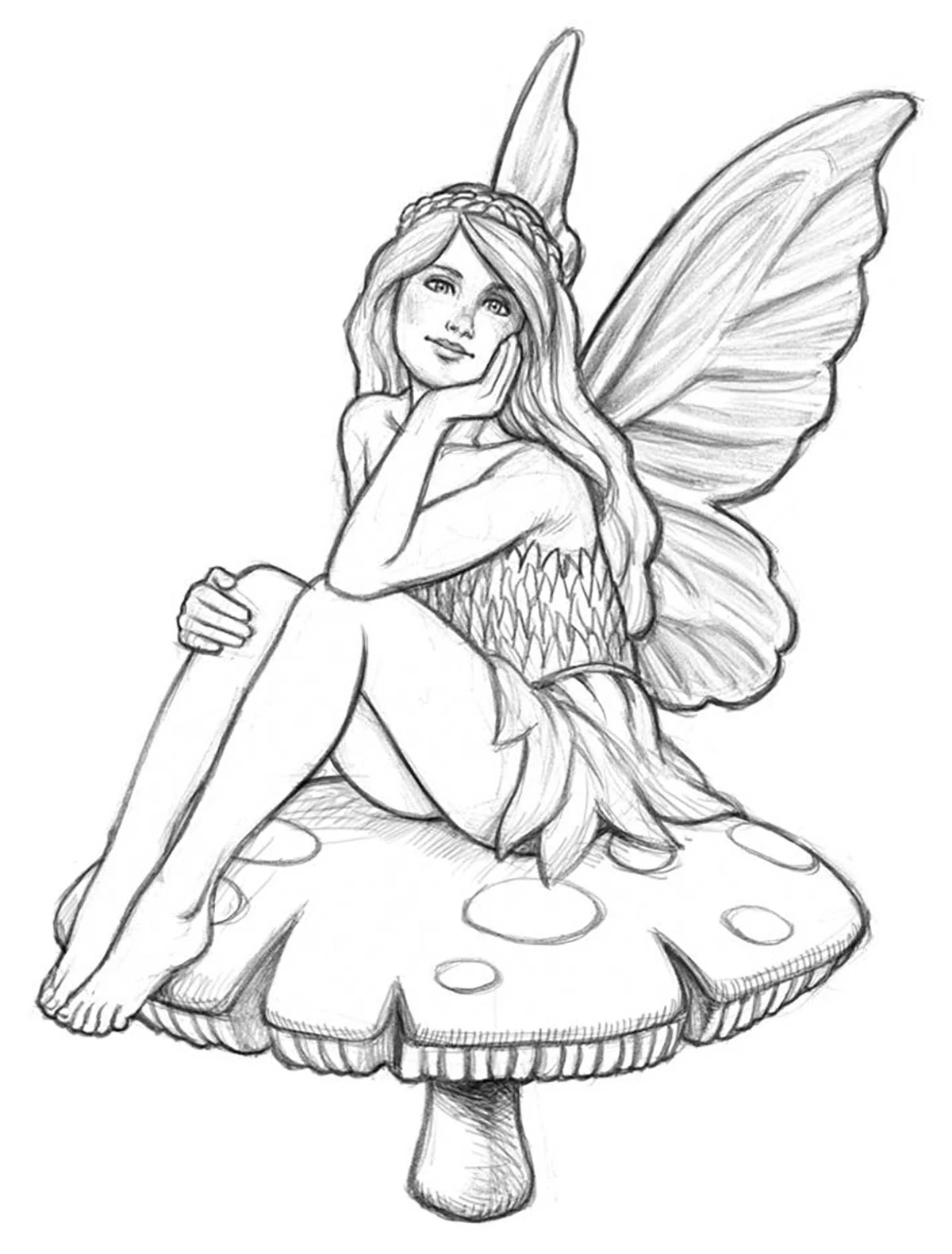 Fairy In Her Dreams Myths Legends Coloring Pages Fairy In Her Dreams Myths Legends Coloring Pages
