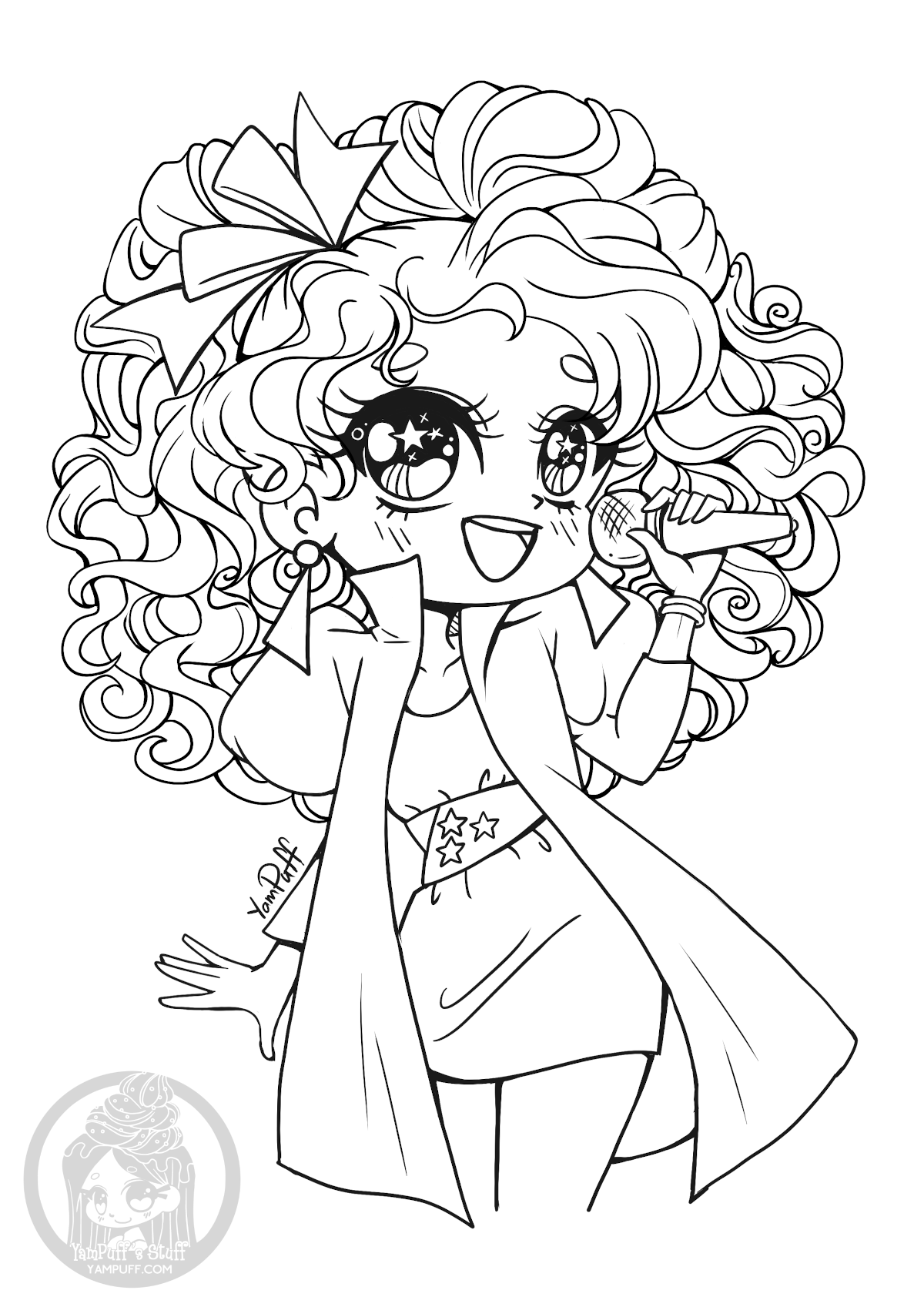 Fanart Free Chibi Colouring Pages YamPuff s Stuff