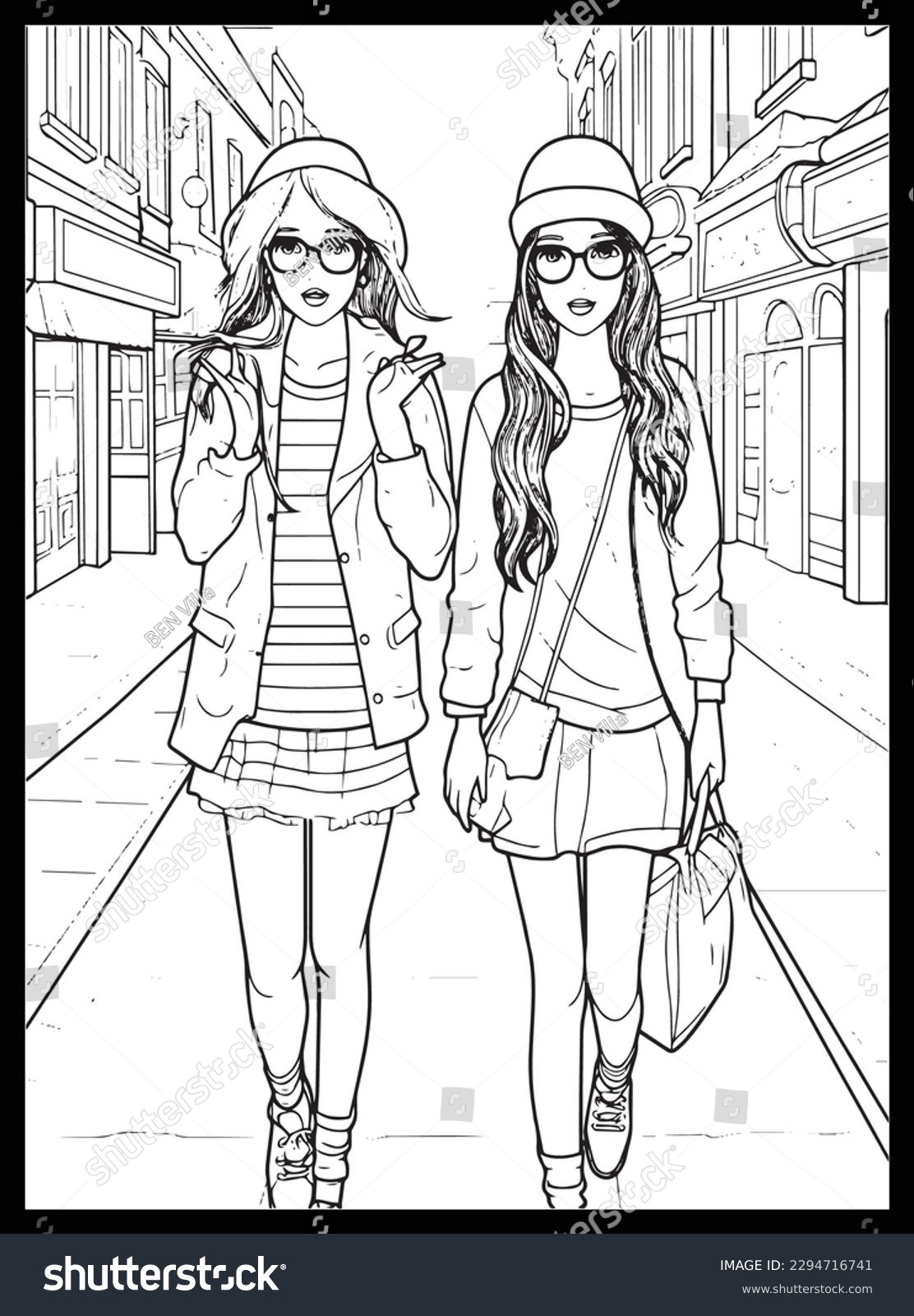 Fashion Coloring Pages Girls Stock Vector Royalty Free 2294716741 Shutterstock Fashion Coloring Pages Girls Stock Vector Royalty Free 2294716741 Shutterstock