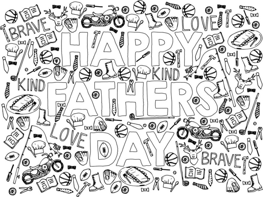 Fathers Day Coloring Sheet Pretty Providence