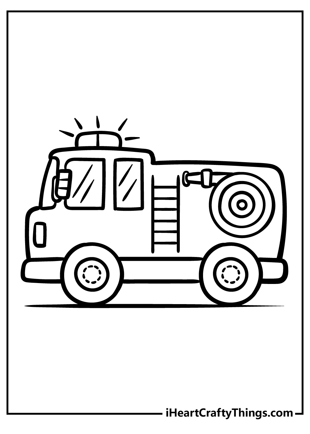 fire truck coloring pages 100 free printables fire truck coloring pages 100 free printables