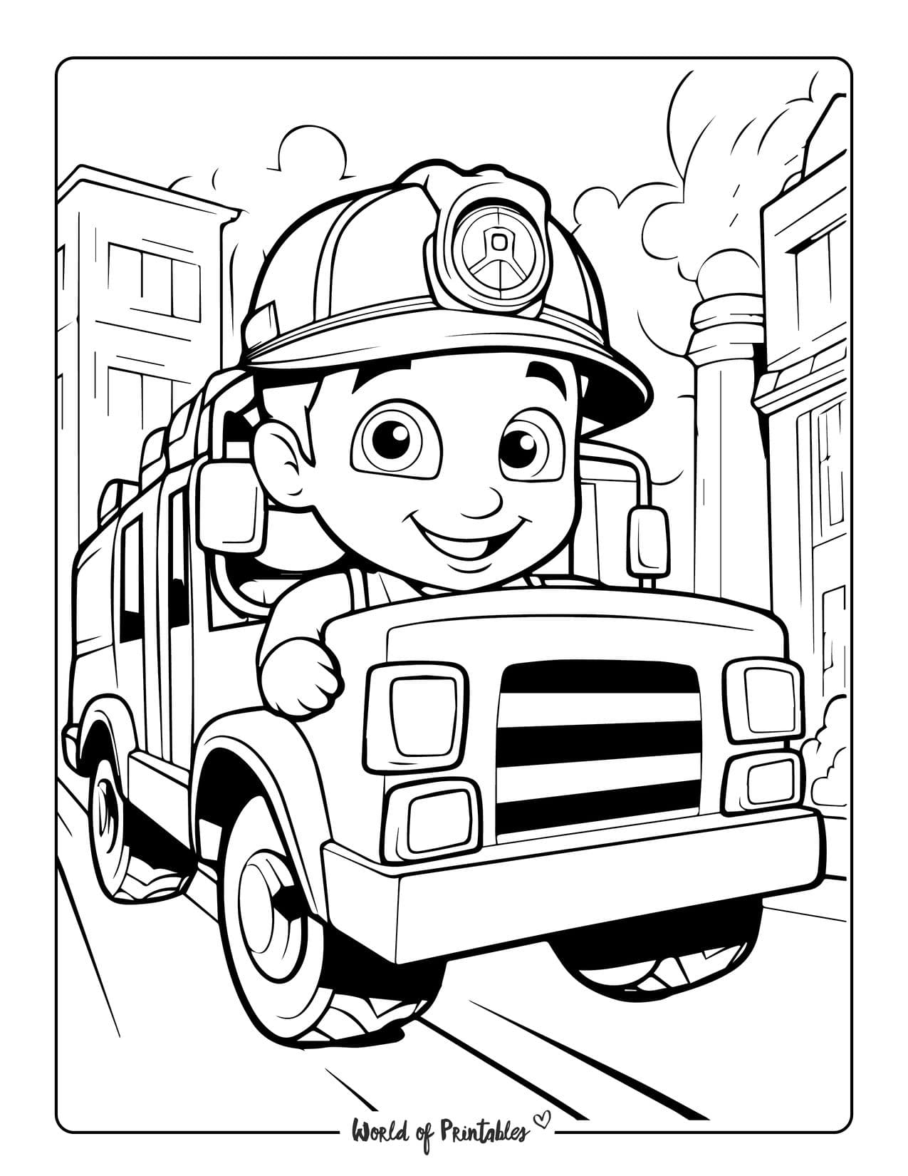 Fire Truck Coloring Pages For Kids Adults World Of Printables Fire Truck Coloring Pages For Kids Adults World Of Printables