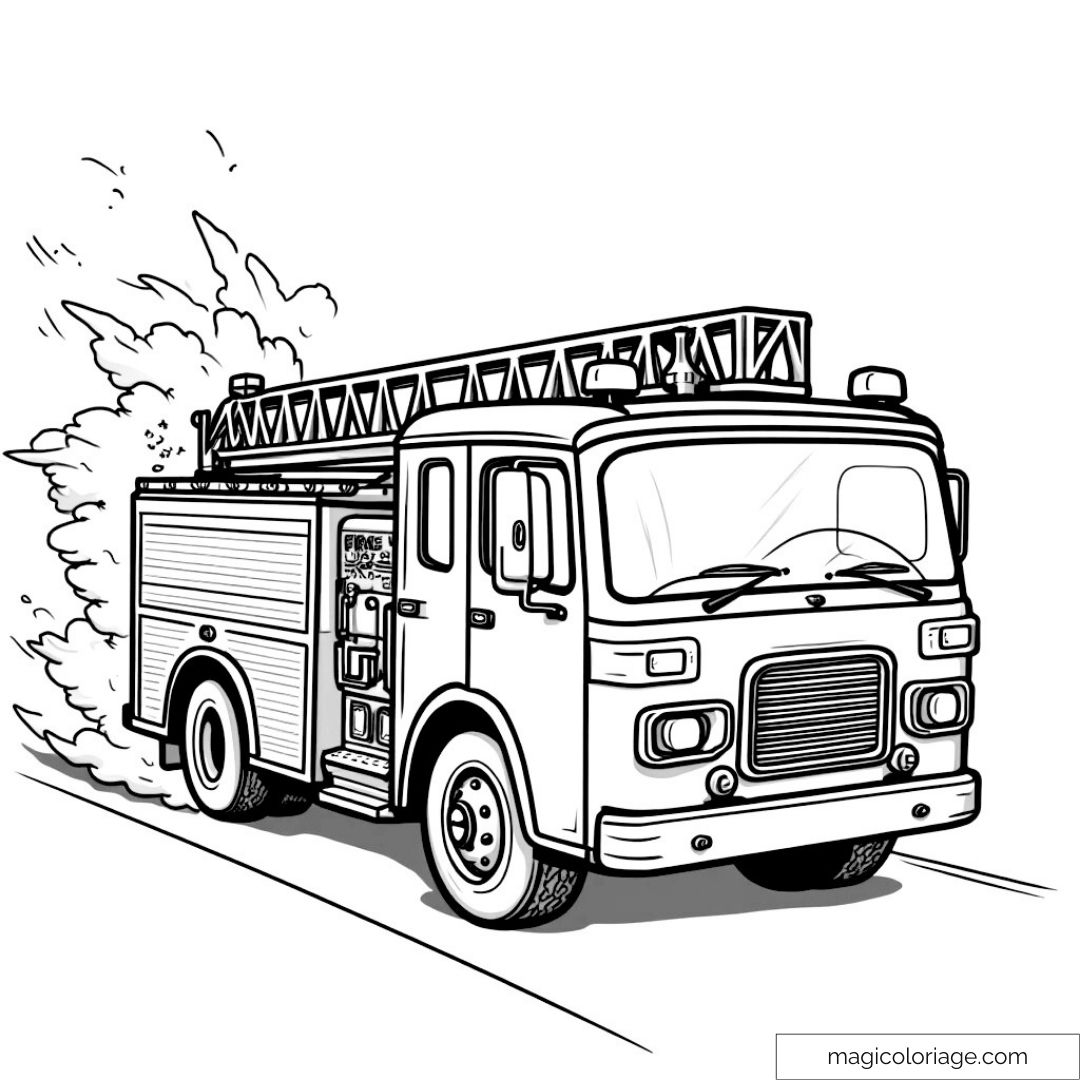 fire truck in action coloring page to print fire truck in action coloring page to print