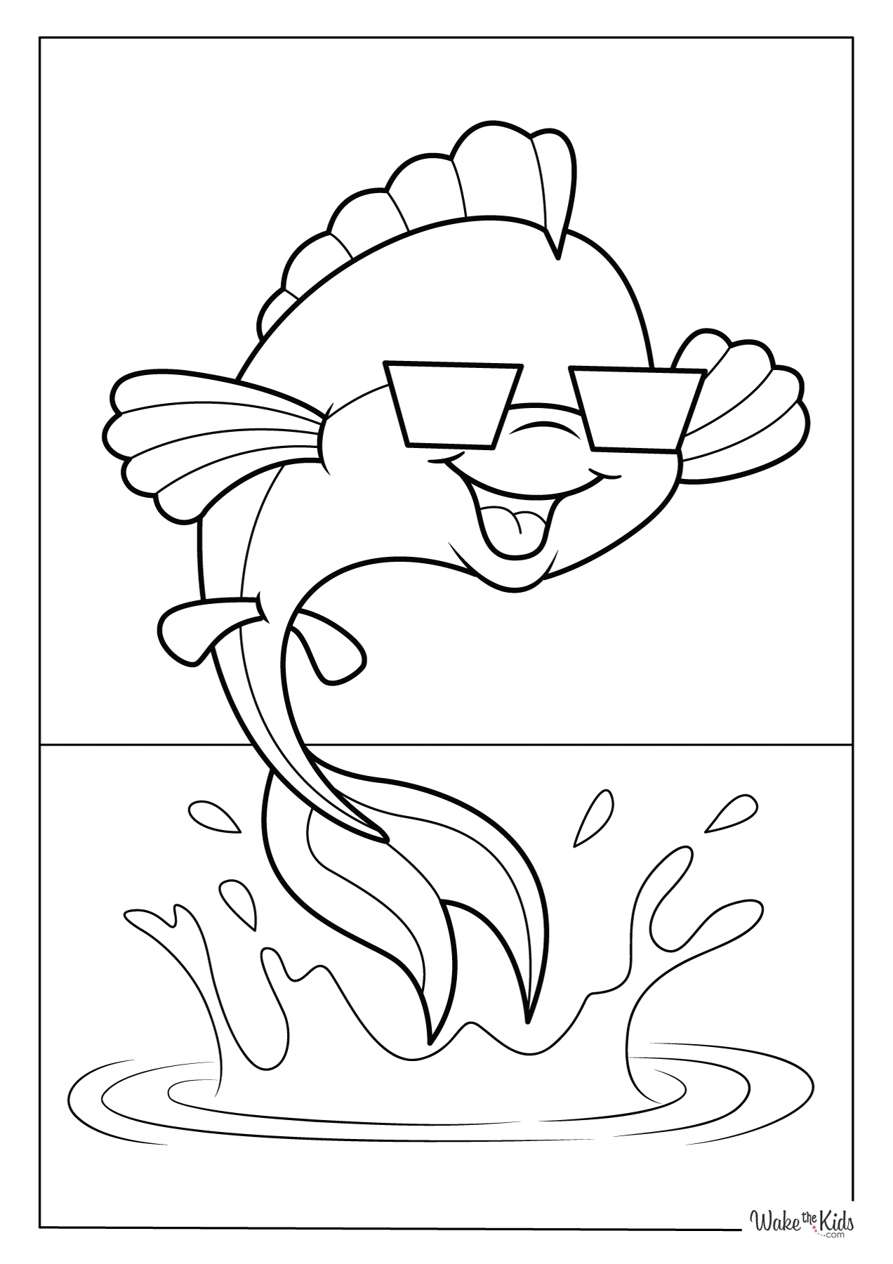 Fish Coloring Pages Free Printable PDFs WakeTheKids Fish Coloring Pages Free Printable PDFs WakeTheKids