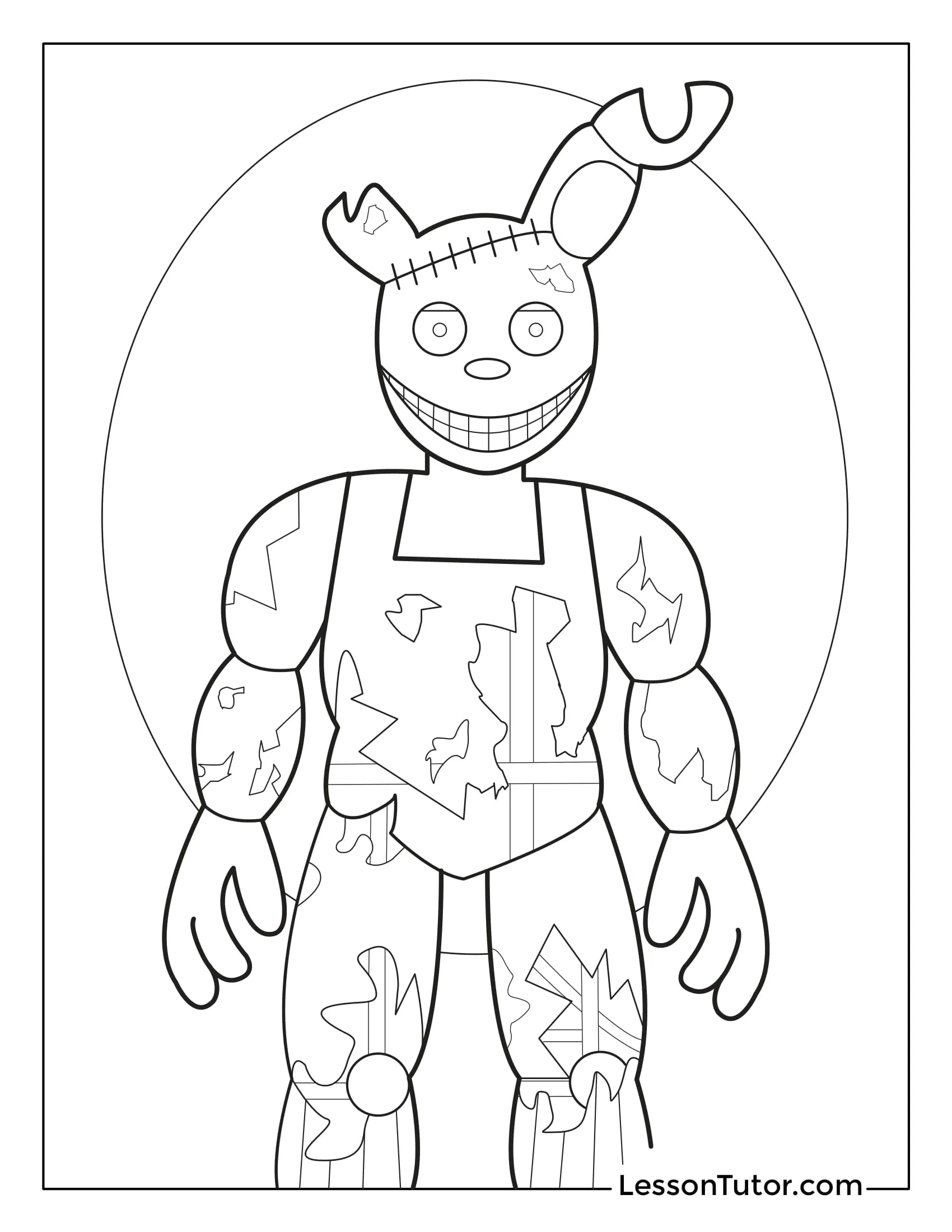 Five Nights At Freddy s Coloring Pages Lesson Tutor