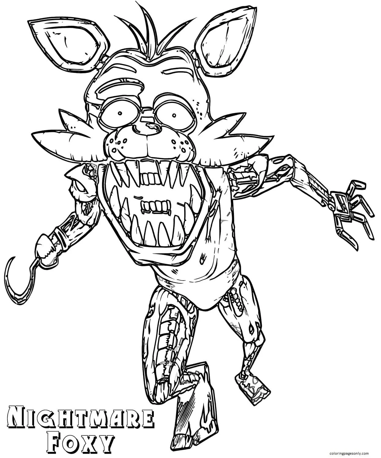 Five Nights At Freddy S Coloring Pages To Print Free Printable Coloring Pages