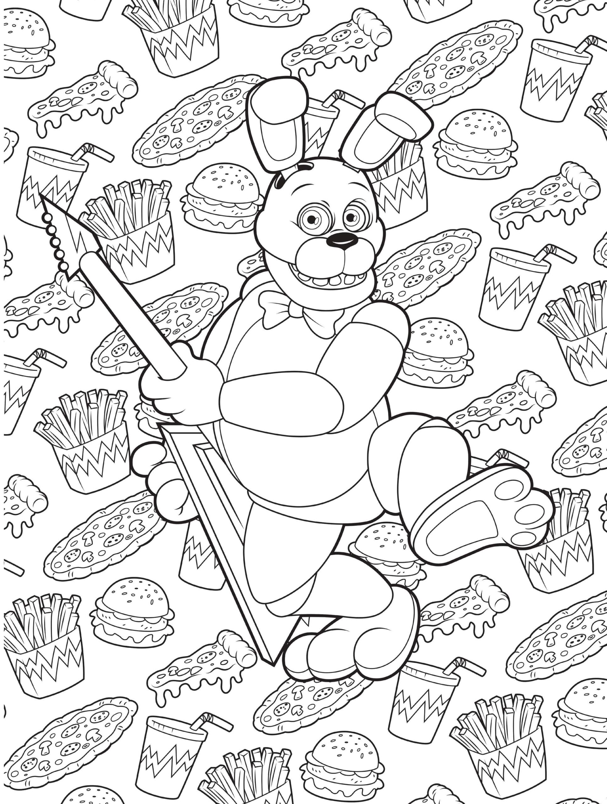 F-Naf 5 Coloring Pages F-Naf 5 Coloring Pages