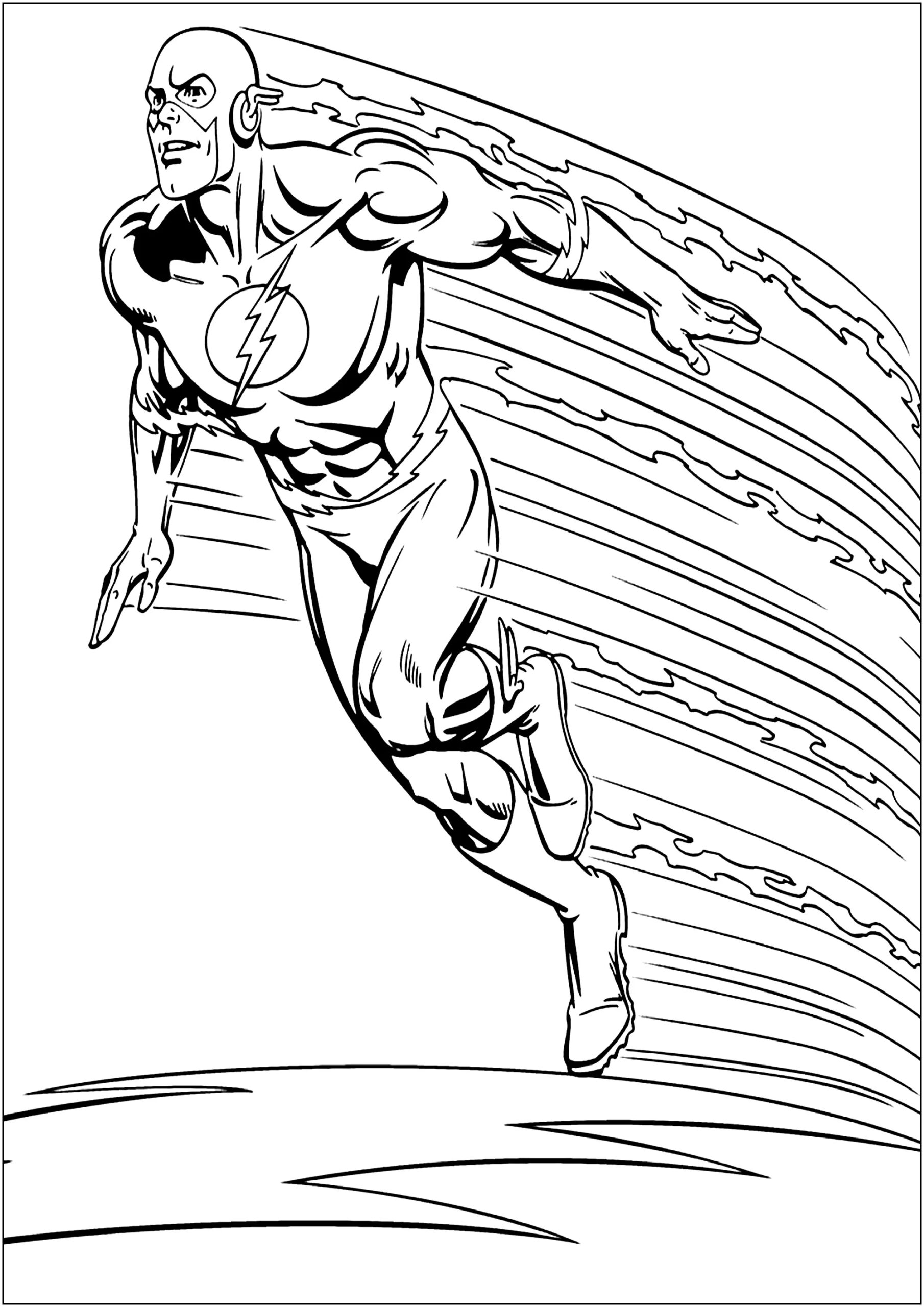 Spider-Man And Flash Coloring Pages