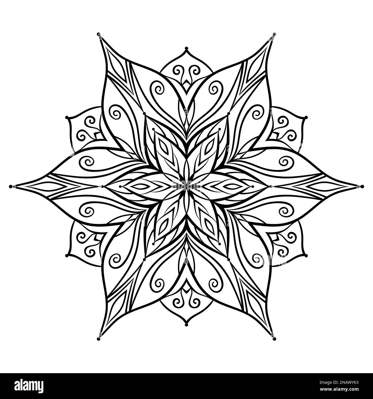 Flower Mandala Coloring Page Simple Symmetric Floral Shape For Mindful Coloring Stock Vector Image Art Alamy Flower Mandala Coloring Page Simple Symmetric Floral Shape For Mindful Coloring Stock Vector Image Art Alamy