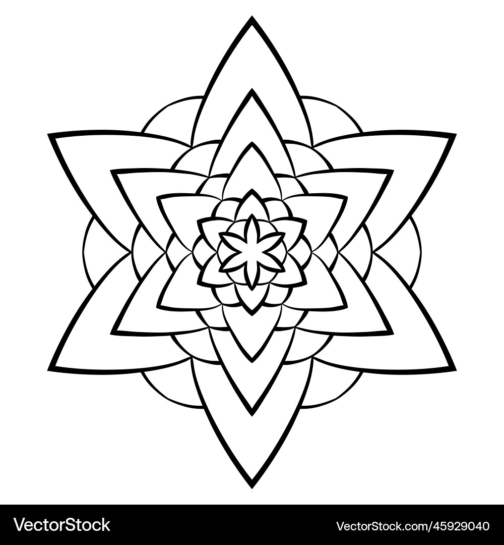 Simple Flower Mandala Coloring Pages Simple Flower Mandala Coloring Pages