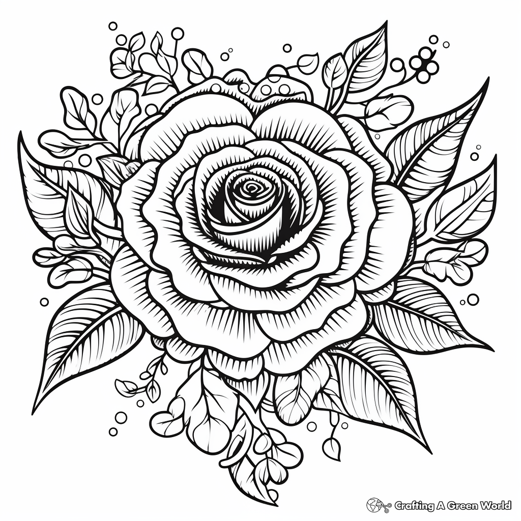Flowers And Hearts Coloring Pages Free Printable Flowers And Hearts Coloring Pages Free Printable