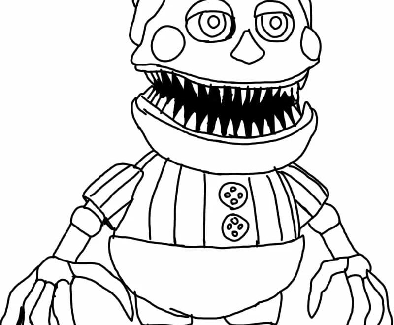 FNAF Chica Coloring Pages