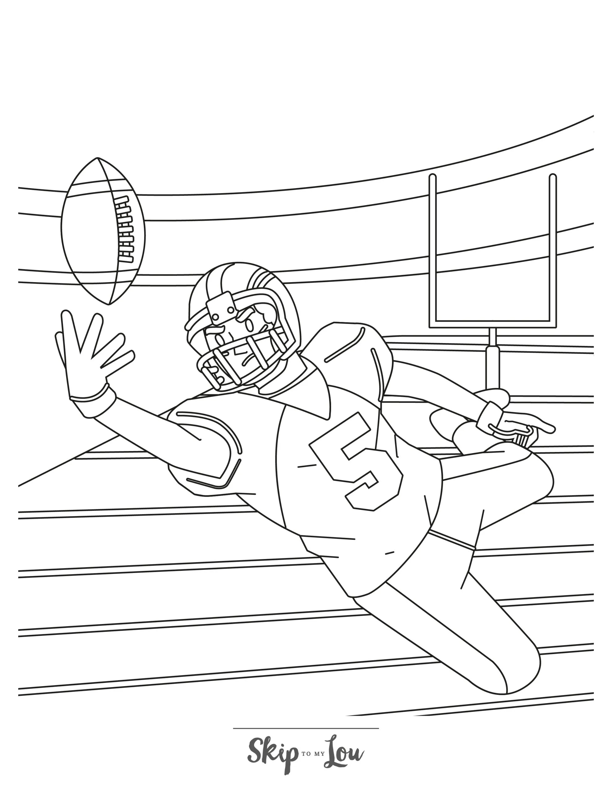 Football Coloring Pages NFL Printables To Download Skip To My Lou
