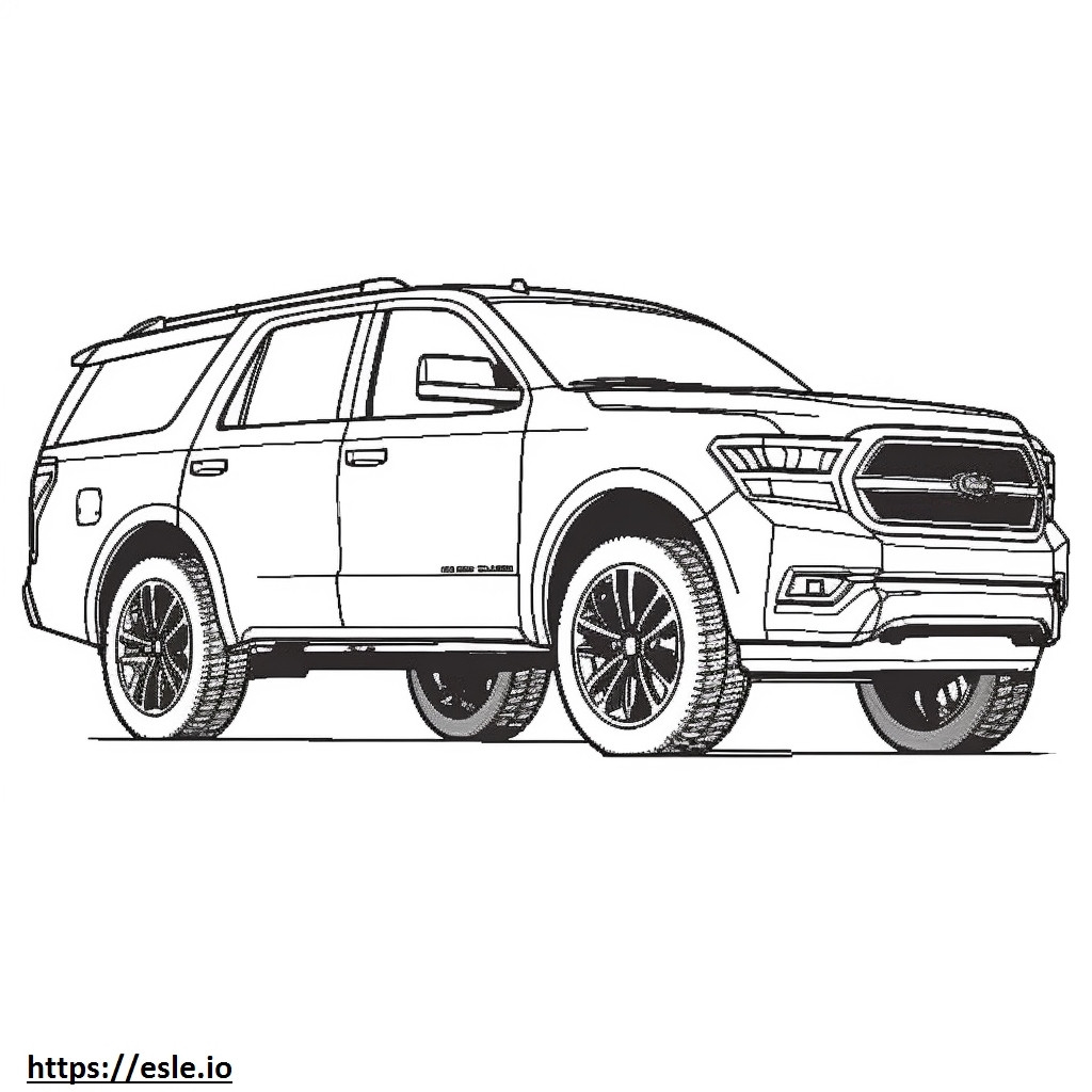 Ford Expedition 4WD 2024 Coloring Page