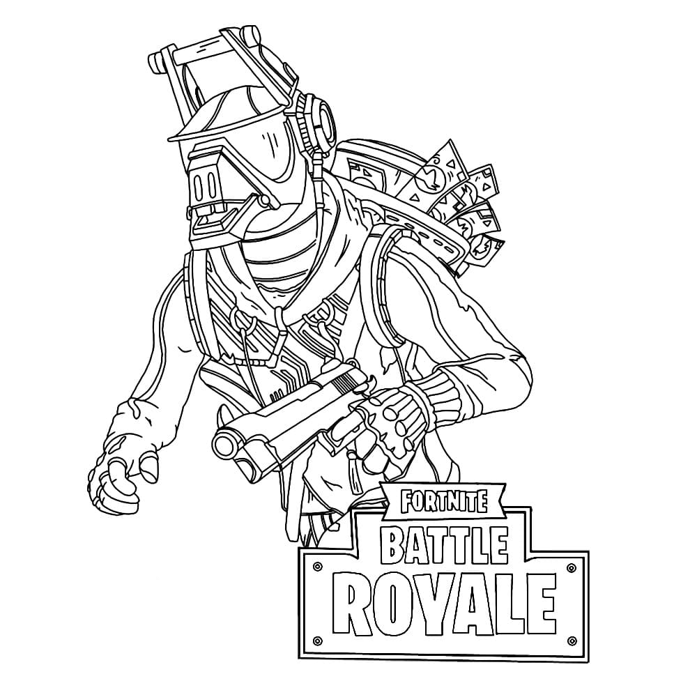 Fortnite Dances Coloring Pages