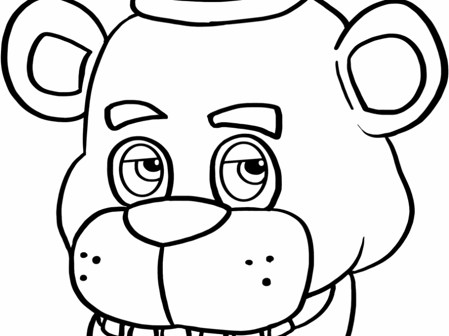 Freddy Fazbear From Five Nights At Freddys Coloring Page Easy Drawing Guides